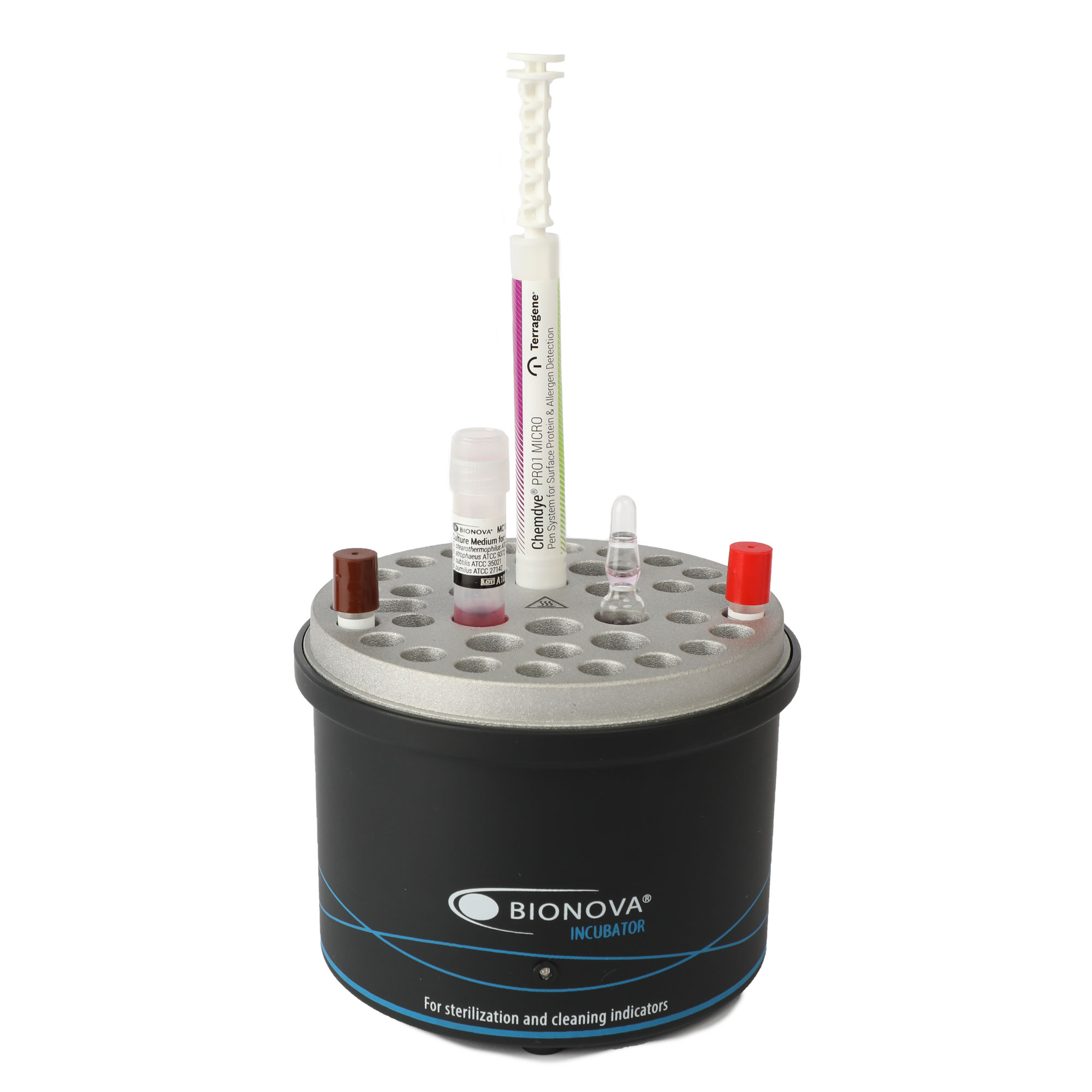 Подвійний інкубатор Bionova® для автономних біологічних індикаторів, поживних середовищ та систем моніторингу гігієни